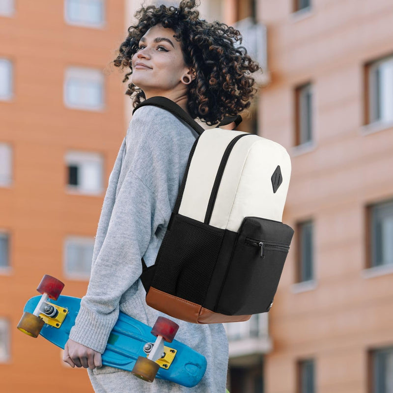 YAMTION Schulrucksack für Mädchen und Jungen, Laptop-Rucksack mit USB-Ladeanschluss für Damen und He