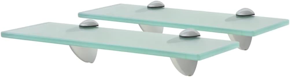 vidaXL 2X Regal Schwebend Wandregal Glasregal Glasboden Glasablage Badablage Wandablage Badregal Abl