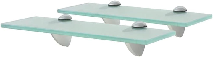 vidaXL 2X Regal Schwebend Wandregal Glasregal Glasboden Glasablage Badablage Wandablage Badregal Abl