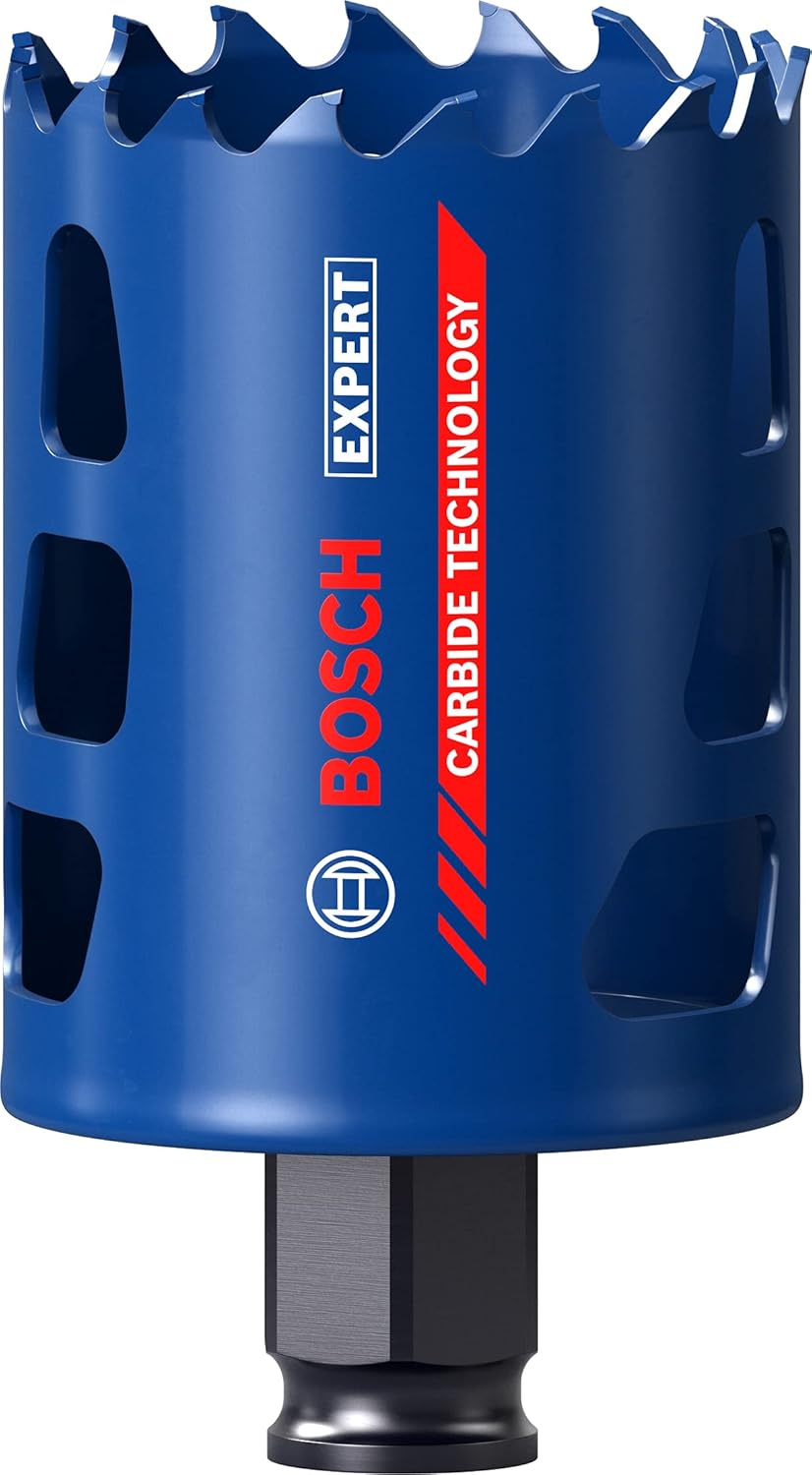 Bosch Professional 1x Expert Tough Material Lochsäge (für Holz mit Metall, Ø 54 mm, Zubehör Schlagbo