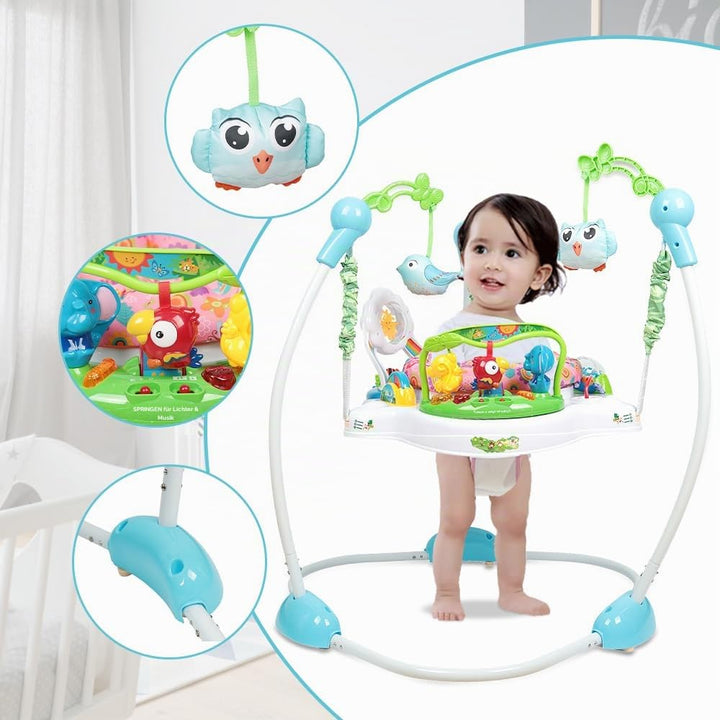 5-in-1 Lauflernhilfe für Babys, mit verstellbaren Höhen, Gehfrei Babywalker ab 6 Monate, bis zu 25 k