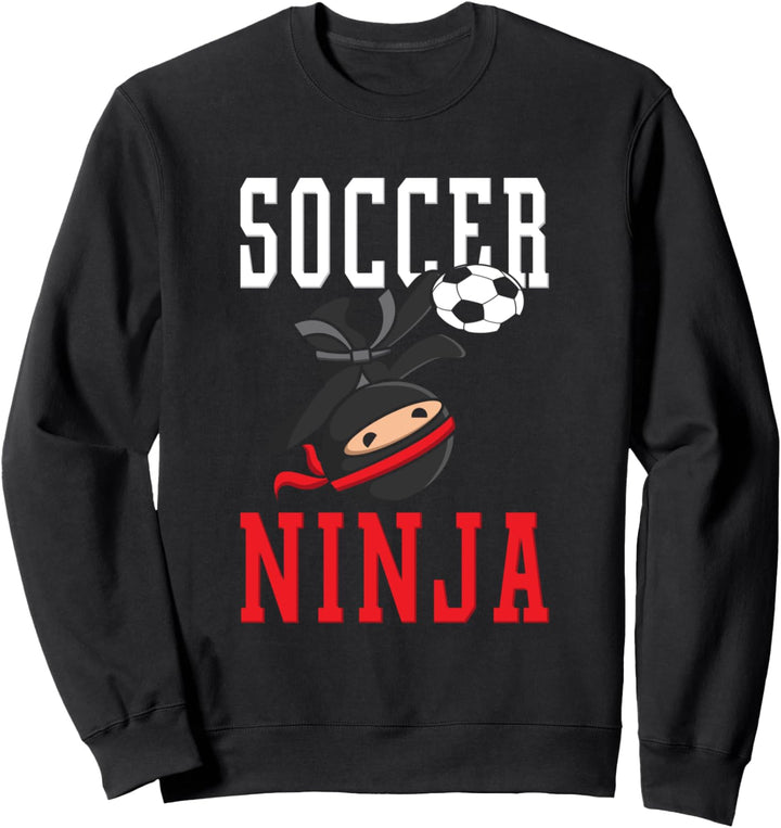 Fussball Ninja Illustration für einen Fussballspieler Sweatshirt
