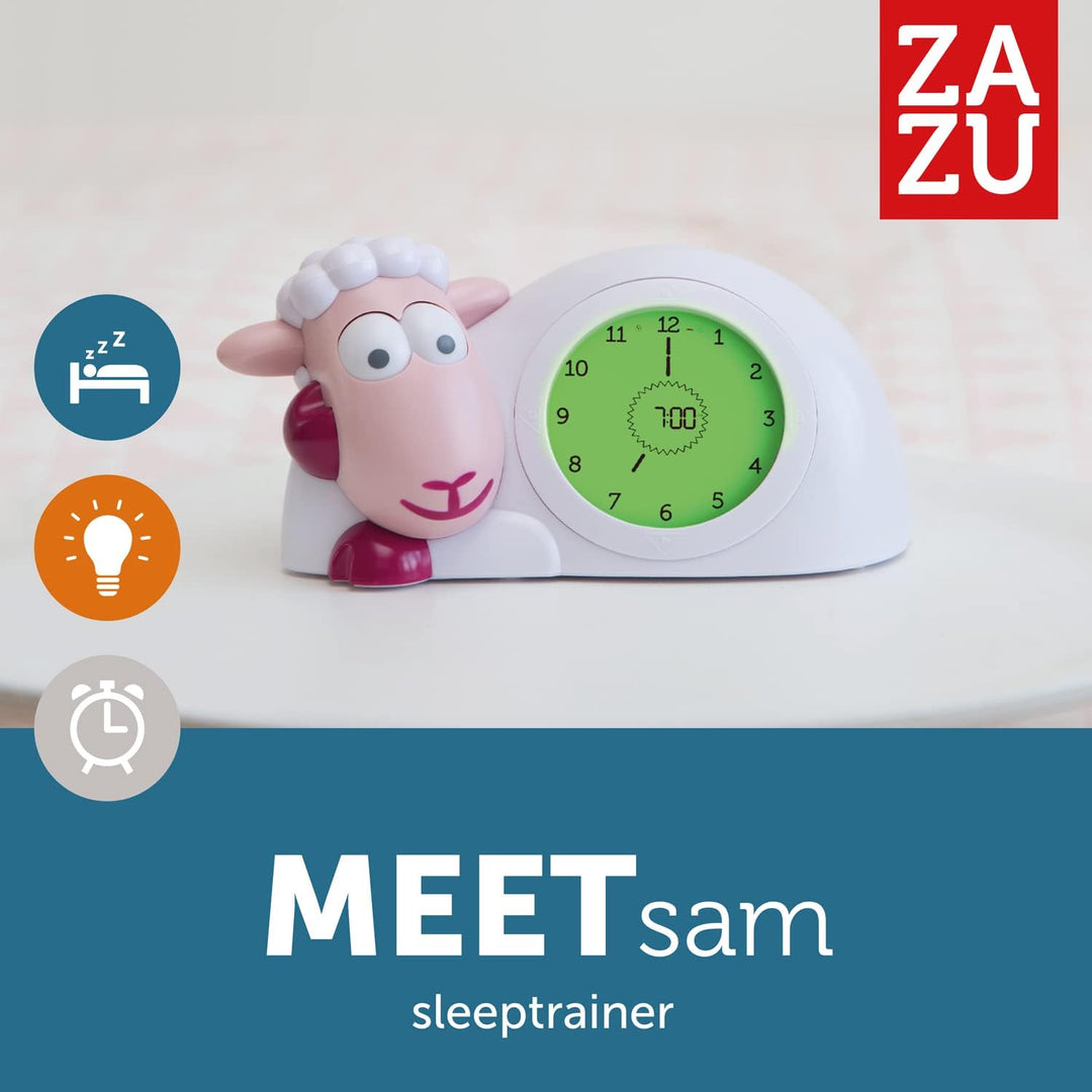ZAZU Sam The Lamb Uhr – Schlafcoach Uhr und Nachtlicht für Kinder | Bringt Ihrem Kind mit visuellen