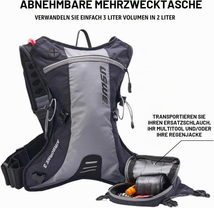USWE Airborne – Limited Race Edition, Trinkrucksack, federfrei, für MTB, Mountainbike, Radfahren, Gr