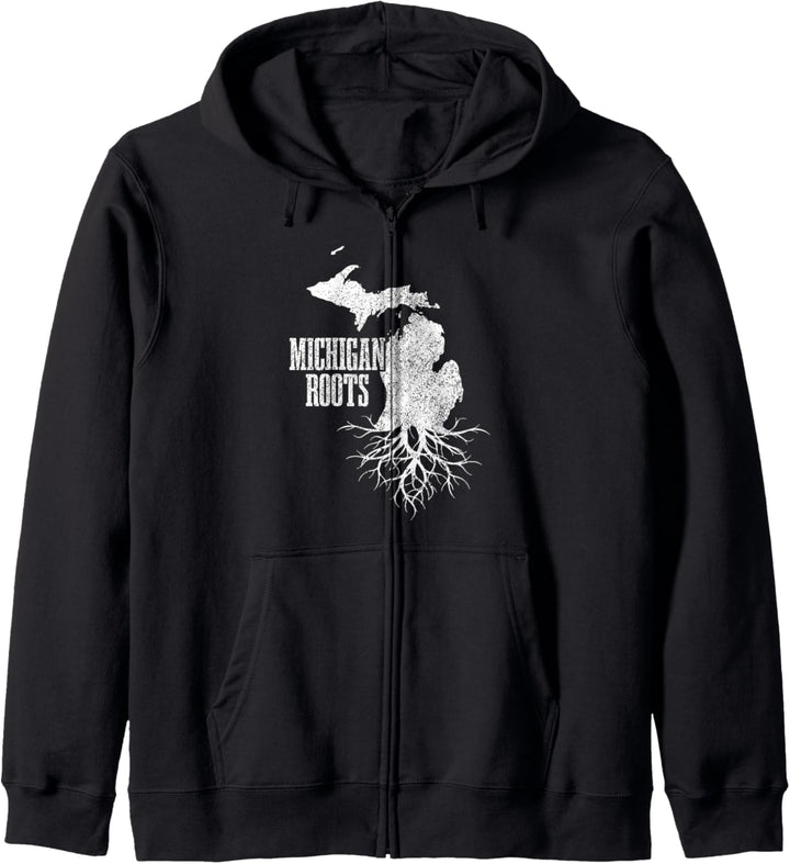 Michigan Roots Vintage USA Amerika Kapuzenjacke