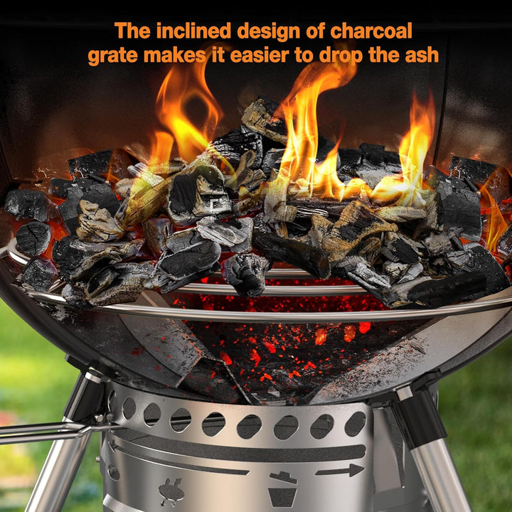 Onlyfire BBQ Holzkohlekörbe für Weber 57 cm Kugelgrills und Andere Holzkohlengrills ähnlicher Grösse