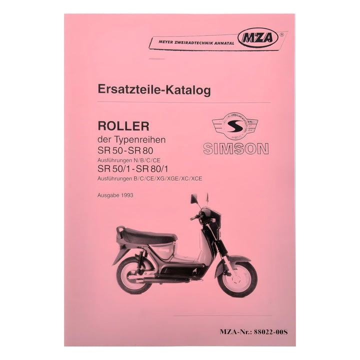 Ersatzteilkatalog Roller SR50-SR80 - Ausgabe 1993