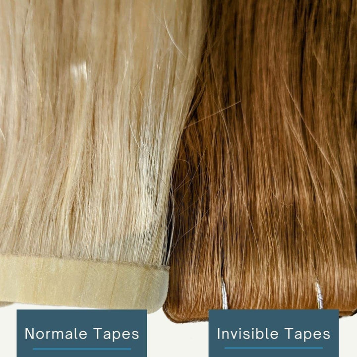 Invisible Tape In Extensions Echthaar Hair Extensions Haarverlängerung in Salon Qualität 10 Stück 45