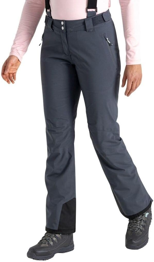 Dare 2b Damen Skihose Womens Diminish Waterproof Ski Salopettes Pants 38 Ebony Grey, 38 Ebony Grey