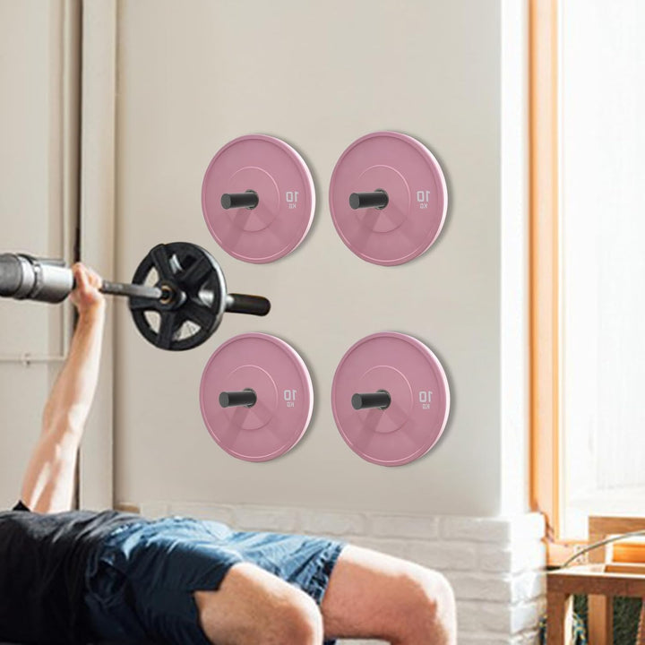 Hantelscheiben-Halterung 4 Stück Wandmontage Jeder 80kg,Durchmesser 5cm,Hantelplatte Halter Wall Mou