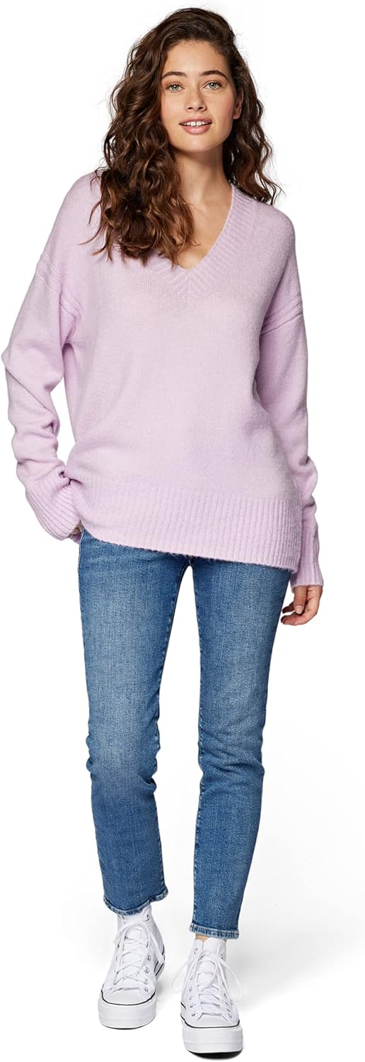 Mavi Damen V Neck Sweater Pullover S Fair Orchidee, S Fair Orchidee