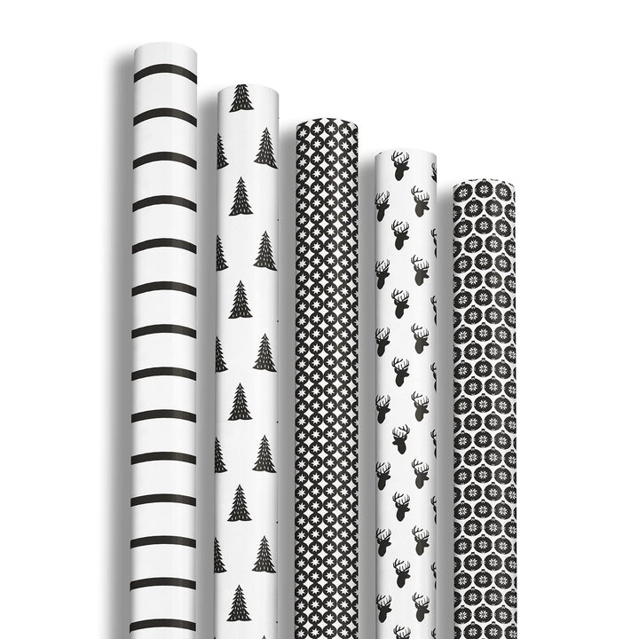 Clairefontaine 211424AMZC - Packung mit 12 Rollen Geschenkpapier Excellia, 2 m x 70 cm, 80g, 1 Pack,