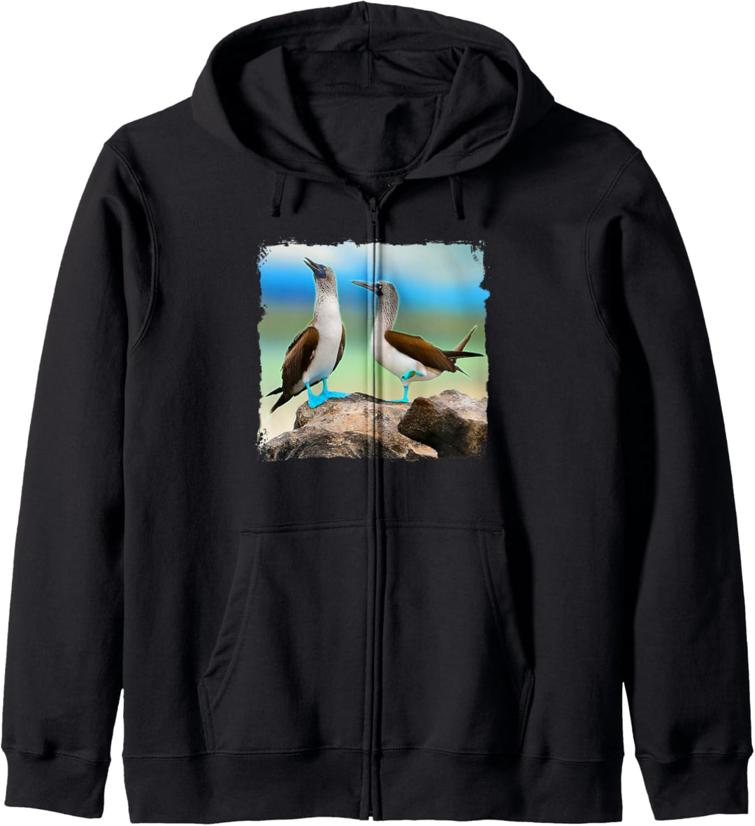 Blauer Booby Meeresvogel Kapuzenjacke
