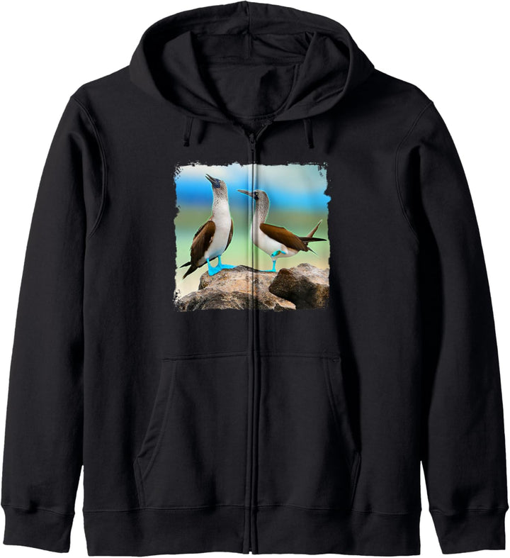 Blauer Booby Meeresvogel Kapuzenjacke