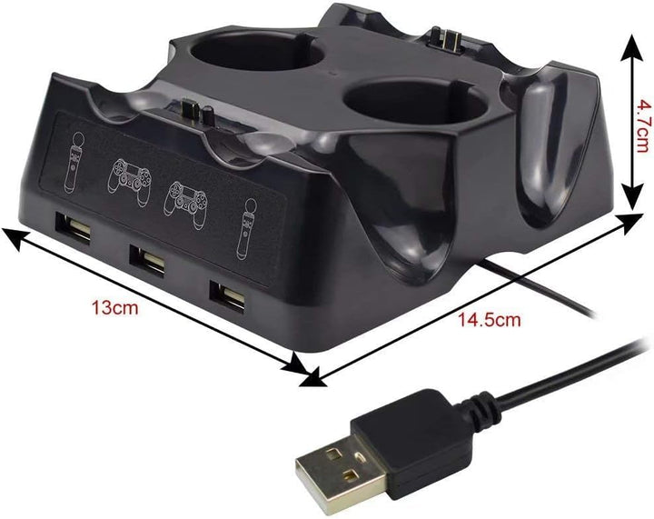 Ladegerät Dock Controller Ladegerät Ladegerät für Ps4 Move für Ps4/ps4 Move/ps4 Vr Controller Vier L