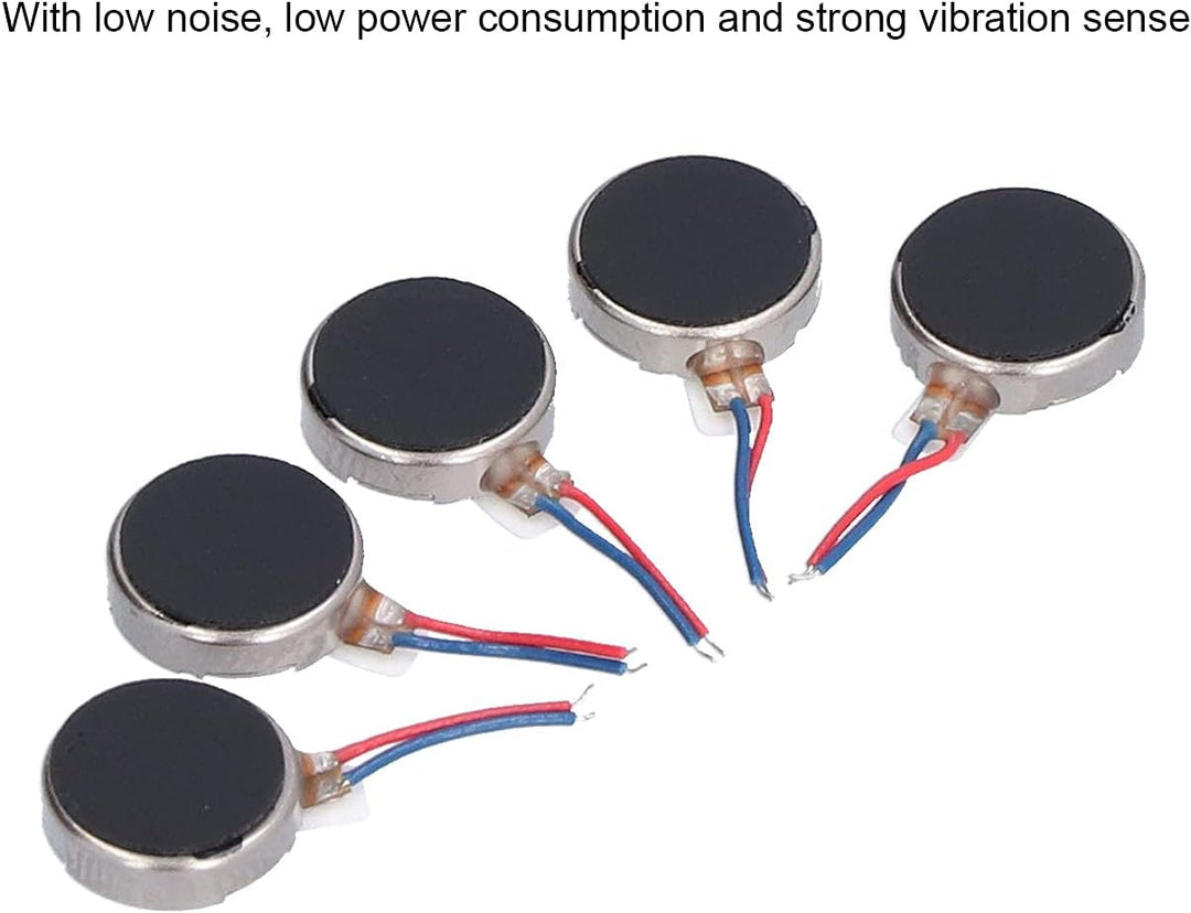 50Pcs Mini Vibrationsmotoren DC 3V 10x2,7mm Flacher Münze Typ Micro Vibrationsmotor für Smart Handy