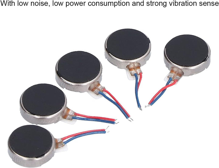 50Pcs Mini Vibrationsmotoren DC 3V 10x2,7mm Flacher Münze Typ Micro Vibrationsmotor für Smart Handy