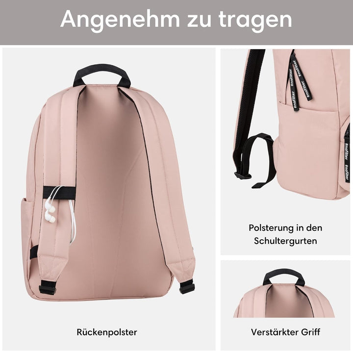 LARKSON Schulrucksack Mädchen &amp; Jungen Teenager - No 3 - Rucksack Damen &amp; Herren für Schule - 16" La