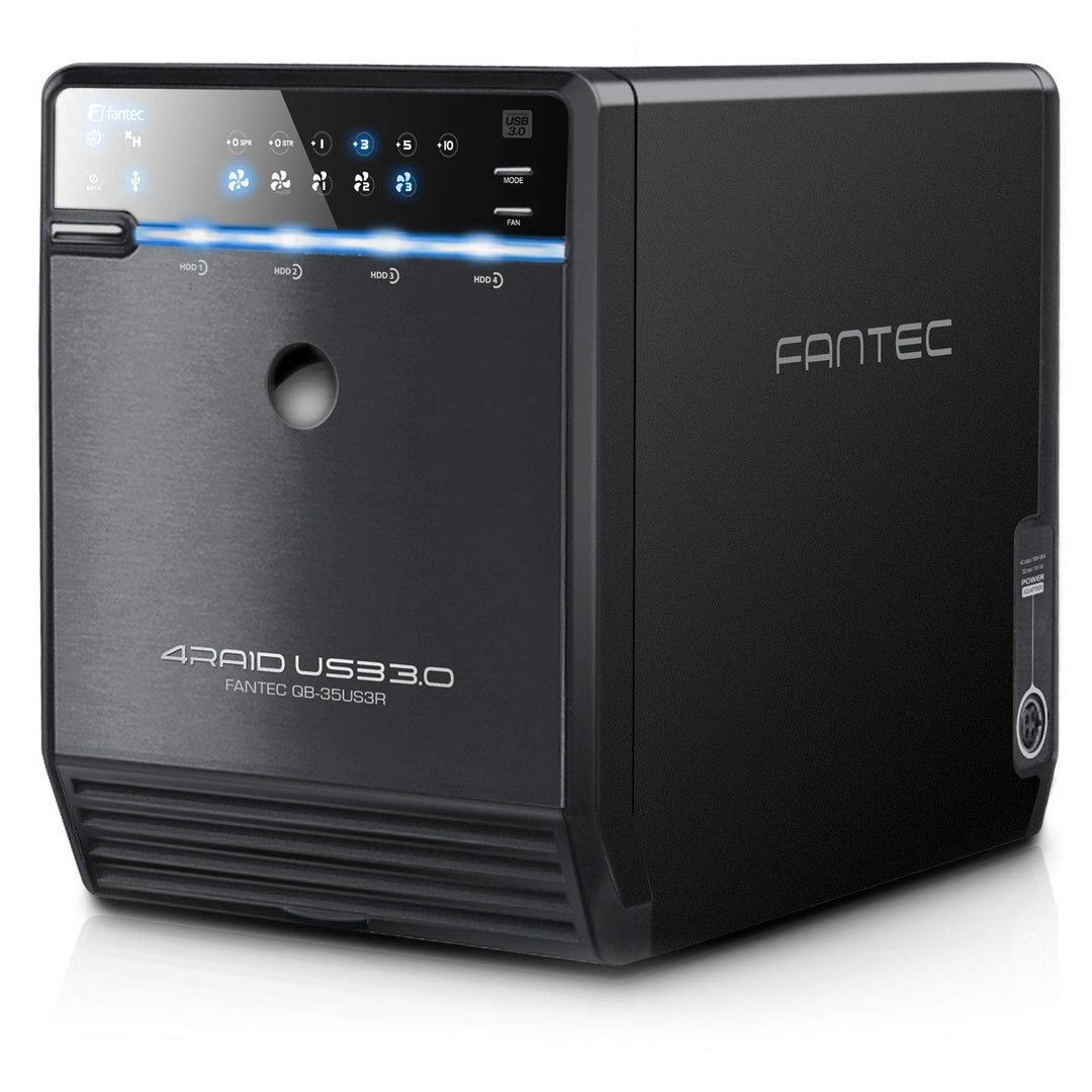 FANTEC Qb-35US3R Externes 4-fach Raid Festplattengehäuse (für 4x 8, 89 cm (3, 5 Zoll) SATA Festplatt