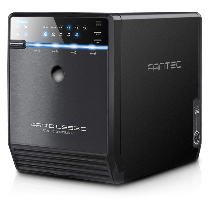 FANTEC Qb-35US3R Externes 4-fach Raid Festplattengehäuse (für 4x 8, 89 cm (3, 5 Zoll) SATA Festplatt