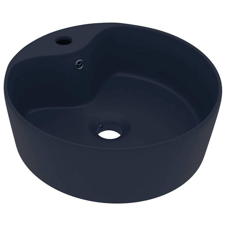 vidaXL Luxus Waschbecken mit Überlauf Waschschale Aufsatzwaschbecken Waschtisch Waschplatz Handwasch