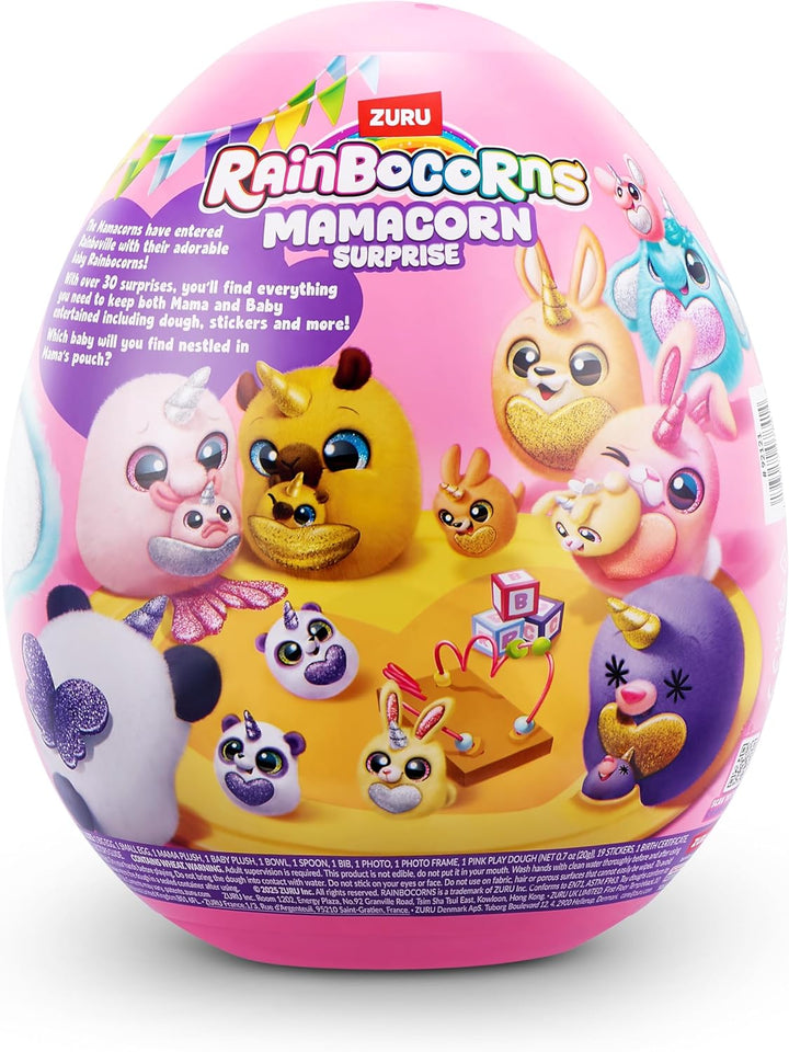 Rainbocorns Mamacorn Surprise (CAPP) von ZURU, Plüschspielzeug zum Sammeln für Mädchen ab 3 Jahren,