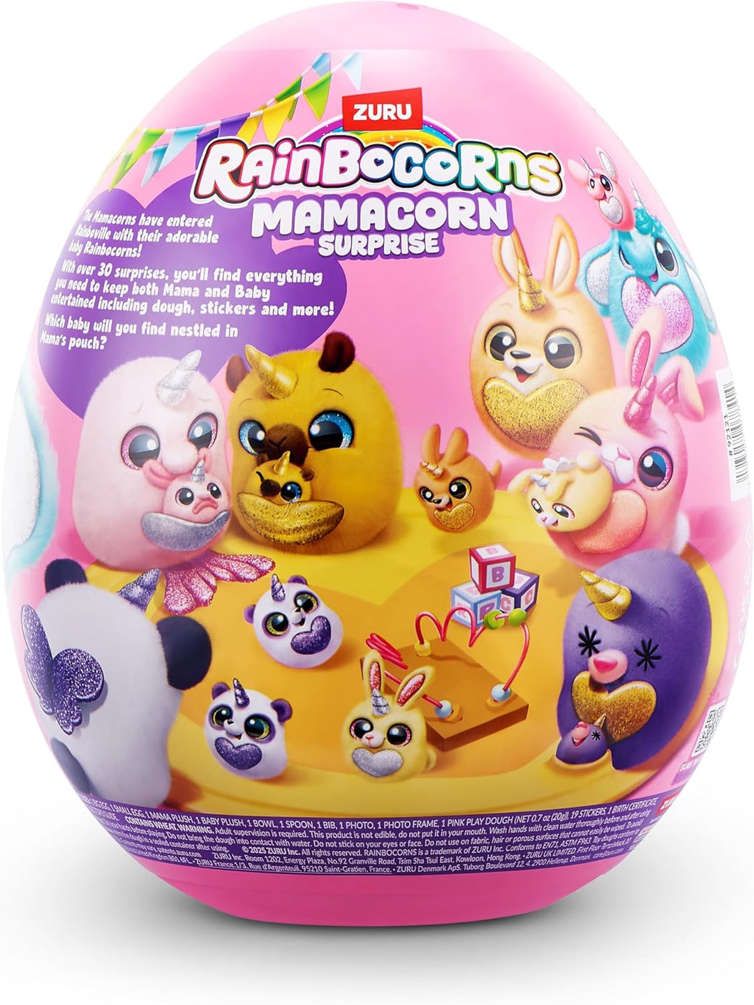 Rainbocorns Mamacorn Surprise (SKIPPOO) von ZURU, Plüschspielzeug zum Sammeln für Mädchen ab 3 Jahre