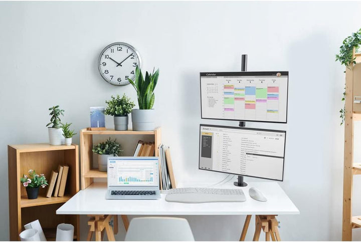 Kensington Vertikaler Monitorarm für 2 Monitore übereinander bis 32 Zoll, Bildschirme mit VESA 75/10