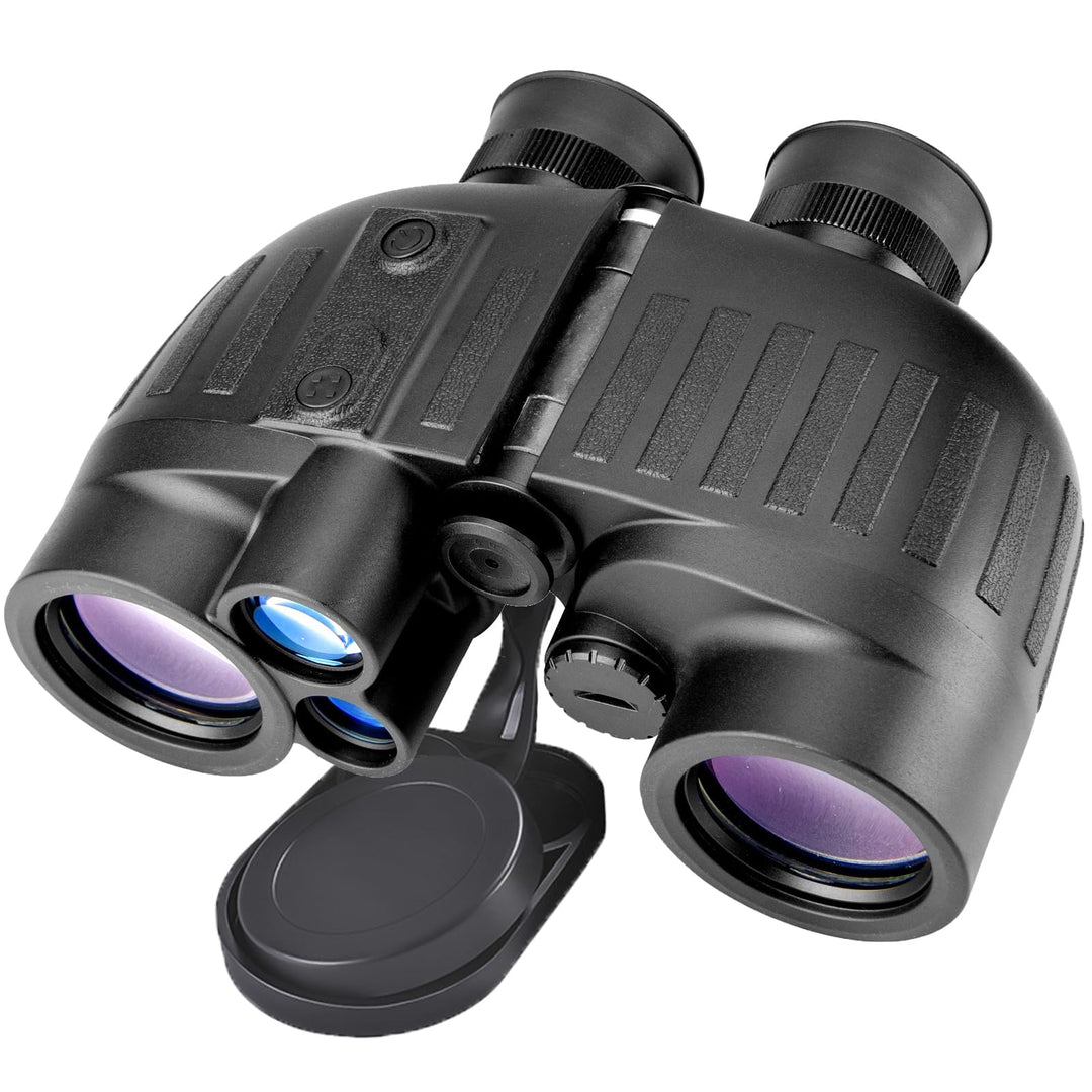 8x40 Fernglas für Erwachsene, ausgestattet mit Entfernungsmesser und Kompass, IP65 wasserdichtes UHD