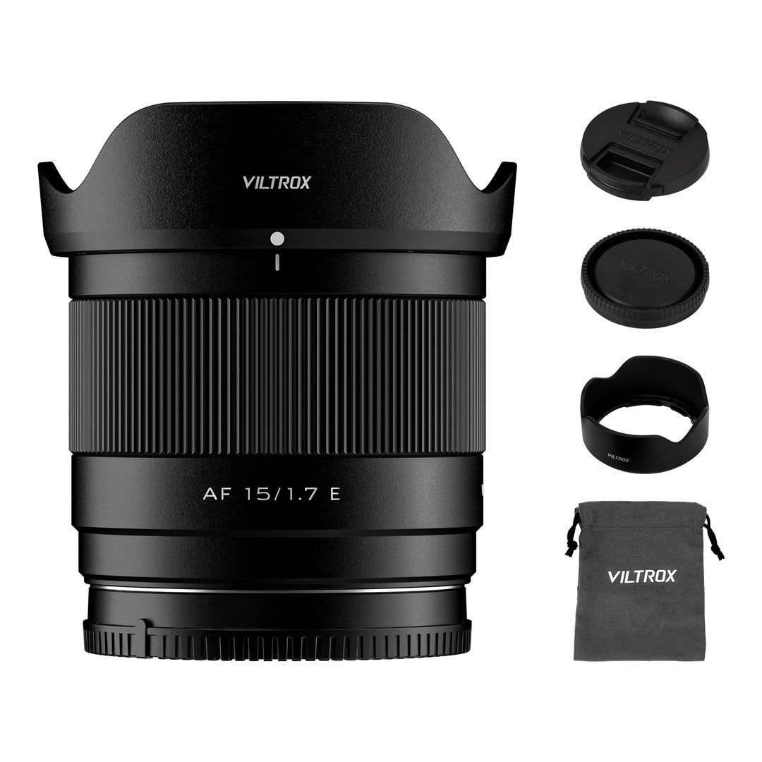 VILTROX AF 15mm F1.7 Air E Objektiv für Sony E-Mount, f/1.7 APS-C Autofokus Festbrennweite, kompatib
