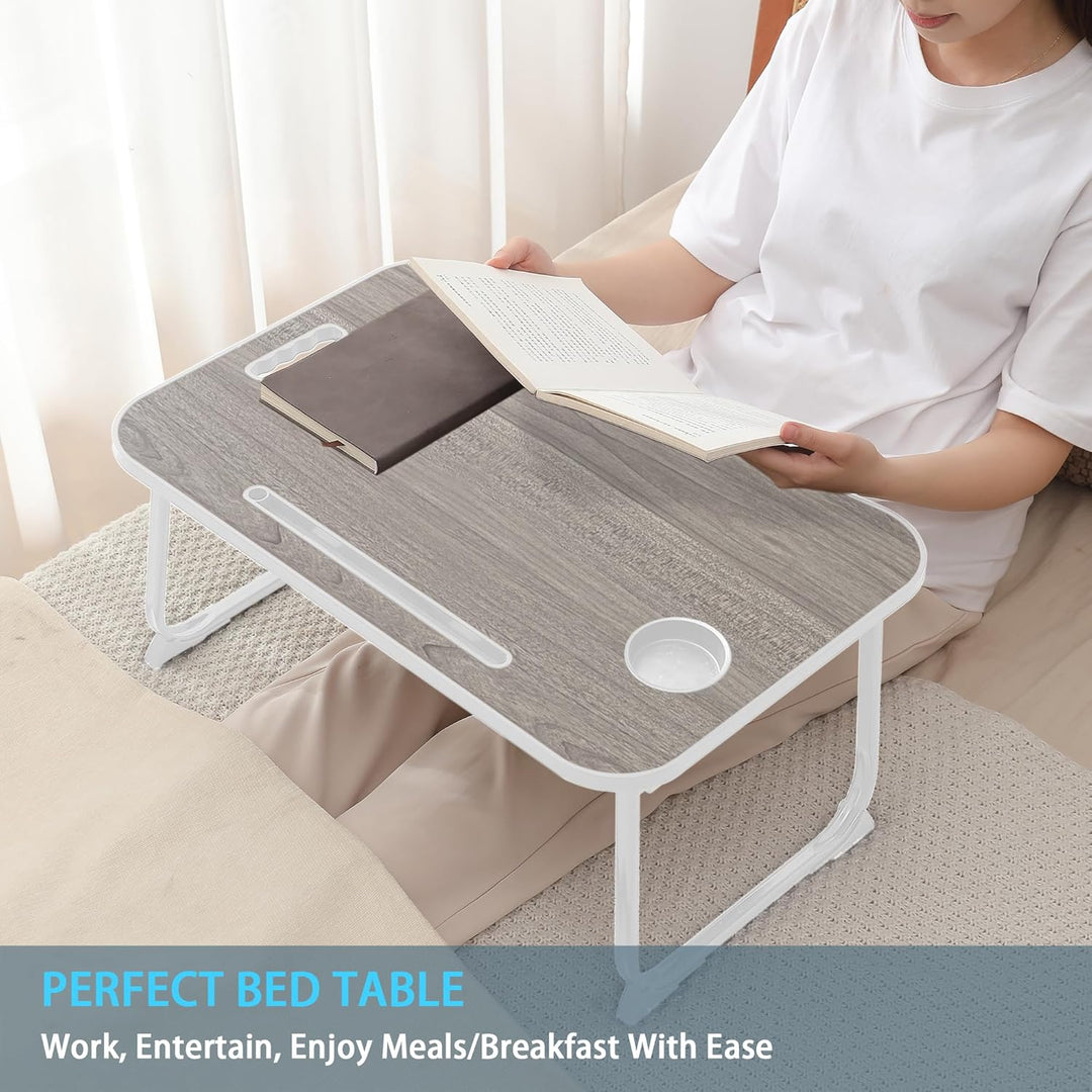 Laptop Bett Tisch, Beinen, tragbarer Frühstückstisch zum Essen, Lesen, Schreiben auf dem Bett, Sofa,