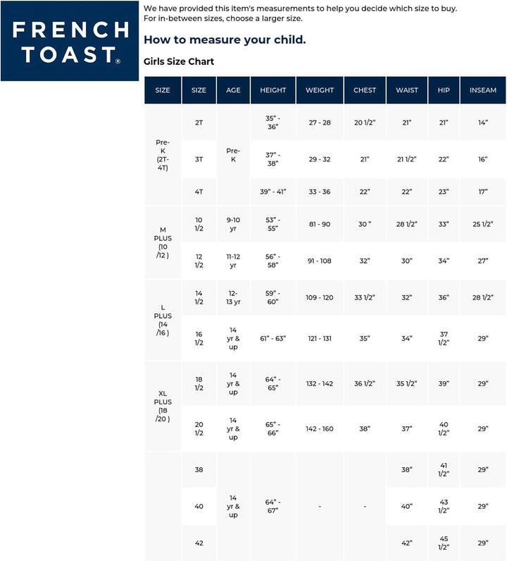 French Toast Big Girls&