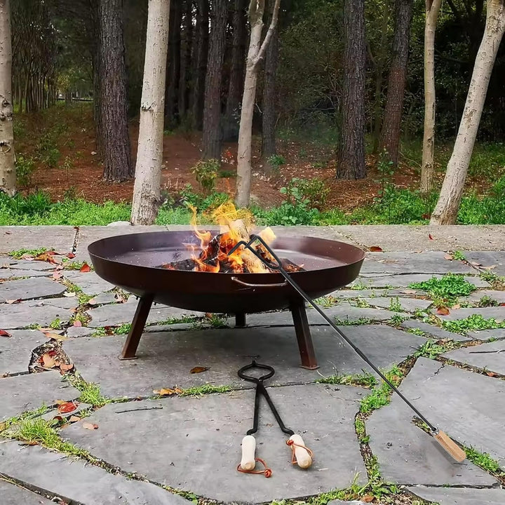 Generisch Kaminpoker, Feuerpoker im Freien,Robuster Feuerschalen-Poker - Kamin-Schürhaken, 84,8 cm l