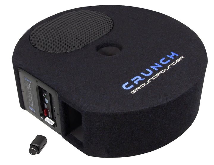 Crunch GP690v2 - GROUNDPOUNDER Reserverad-Mulden Aktiv-Subwoofer System 300 W Class-D mit Basspegel-