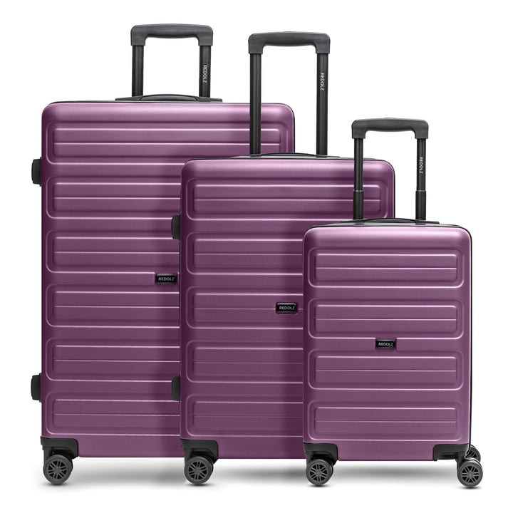 REDOLZ Stammartikel Essentials 08 Purple Kofferset S/M/L (3-teilig), Purple Kofferset S/M/L (3-teili