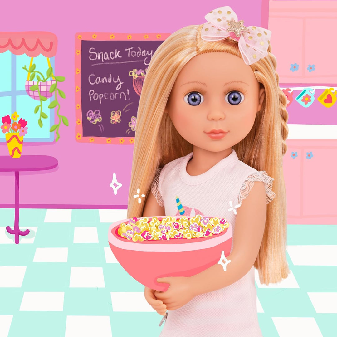 Glitter Girls Puppe Lacy – Bewegliche 36cm Puppe mit Kleidung, Zubehör und langen Haaren zum frisier