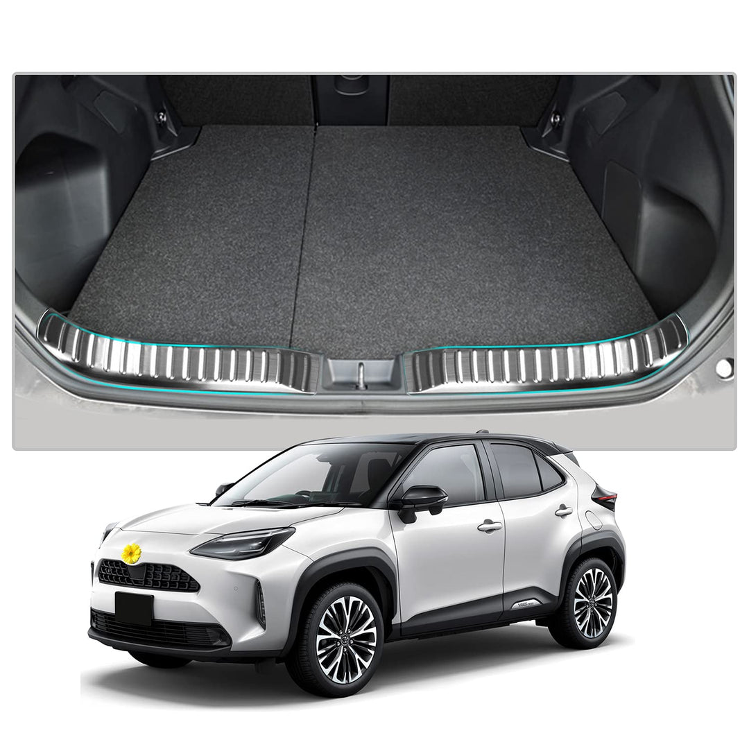 CDEFG Kompatibel mit Toyota Yaris Cross 2021-2024 2025 Ladekantenschutz Abdeckung Auto Stossstangens