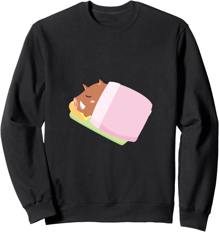 Kleines Schwein schlafend Sweatshirt