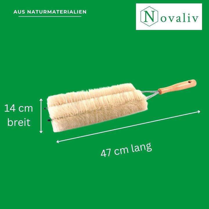 Novaliv 2X Jalousienbürste Jalousien Rolladenbürste Rollo Reinigungsbürste 47x14cm IDEAL auch als He