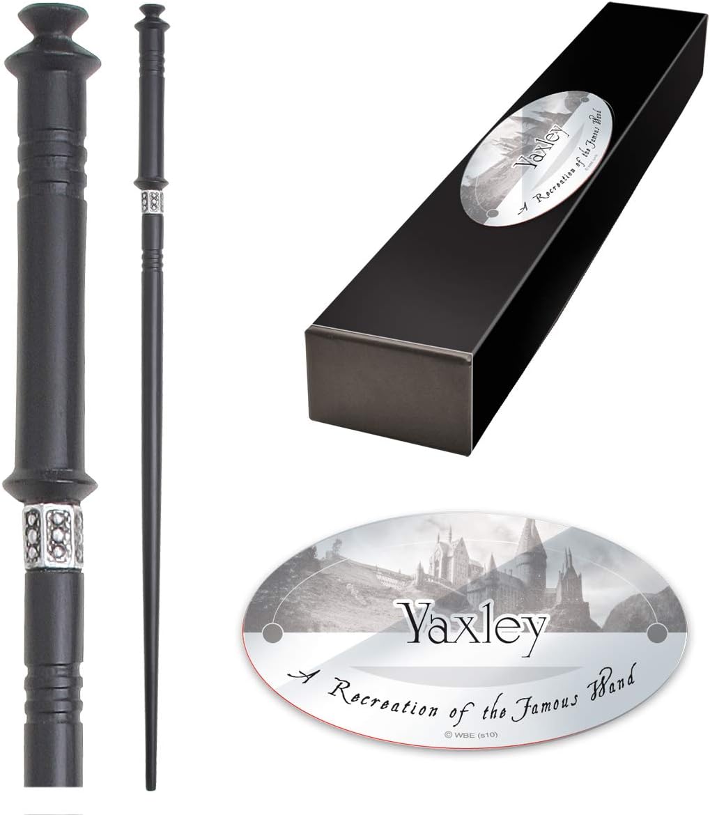The Noble Collection - Yaxley Character Wand - 15in (39cm) Long Quality Wizarding World Wand with Na