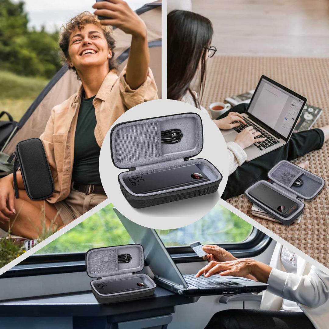 co2CREA Hart Reise Schutz Hülle Etui Tasche für Baseus Power Bank 20000mAh PD 65W Externer Akku Tele