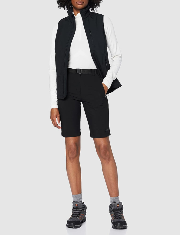 CMP Damen Bermudashorts Stretch-Bermudashorts für Damen 40 Schwarz, 40 Schwarz