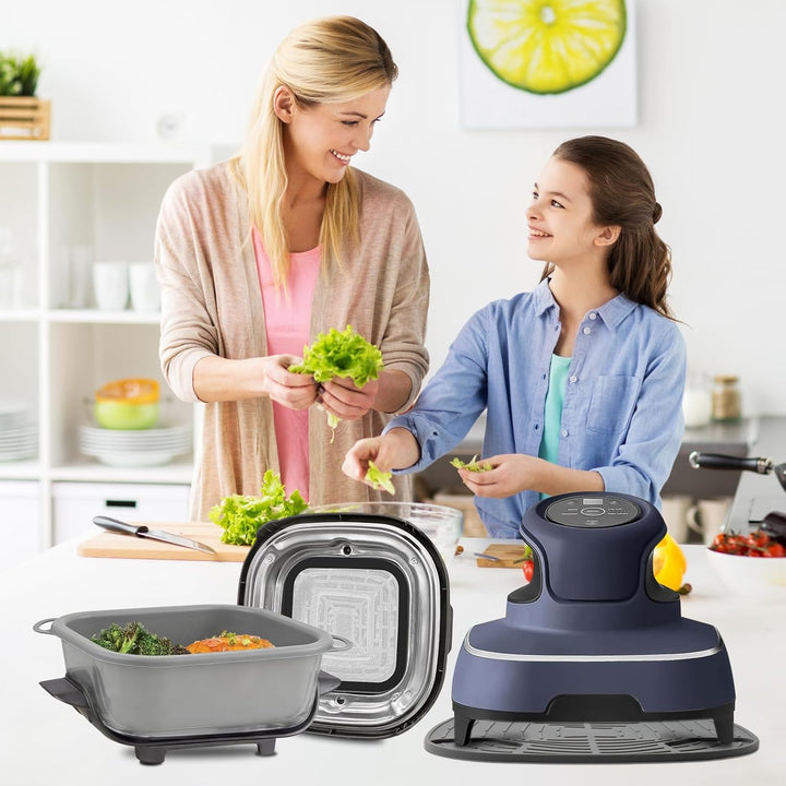 Airfryer Zubehör für Ninja CRISPi FN101EU: Komplett-Set mit 2x Silikonform + 1x Edelstahl Spritzschu