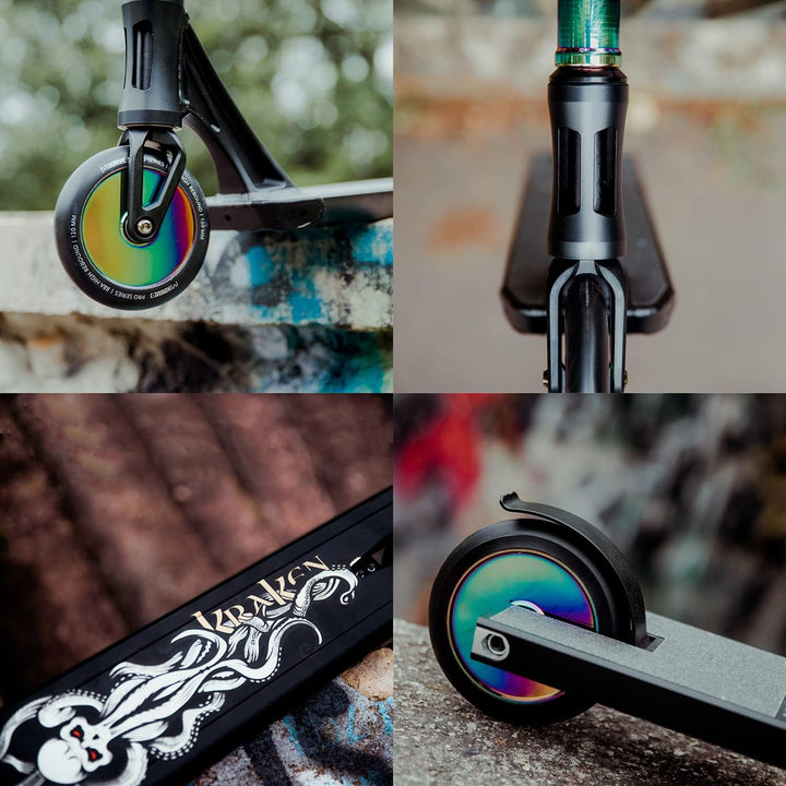 Freestyle Movino Kraken Tretroller | Pro Street Stunt Scooter | IHC | ABEC 9 Kugellager | Tretroller