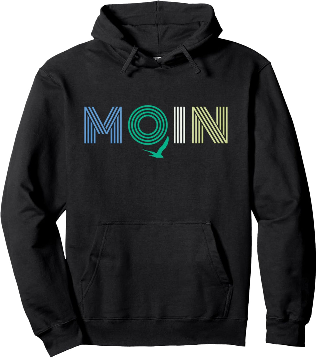 MOIN RETRO Vintage mit Norddeutschen Möwe Pullover Hoodie