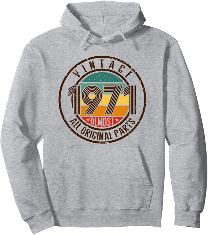 Vintage 1971 Alle Originalteile Shirt 50. Geburtstag 1971 Pullover Hoodie