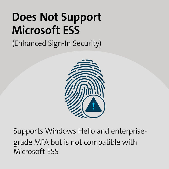 Kensington VeriMark™ IT Fingerabdruck-Schlüssel – FIDO2/WebAuth, Windows Hello™ & Windows Hello for