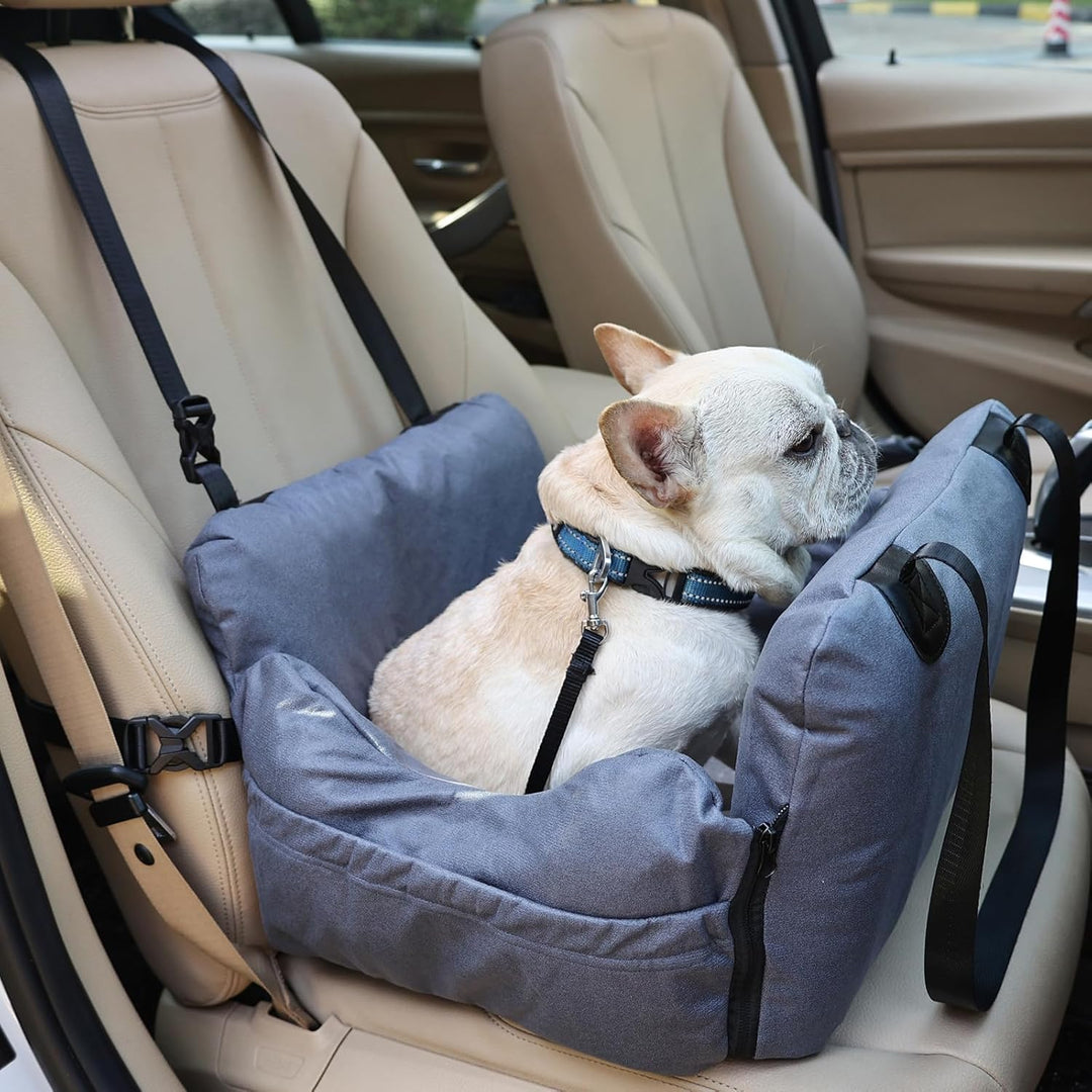 Hundesitz Auto, Abnehmbarer Airbag Design Grau Wasserdicht Hunde Autositz Gepolsterter, Beifahrersit