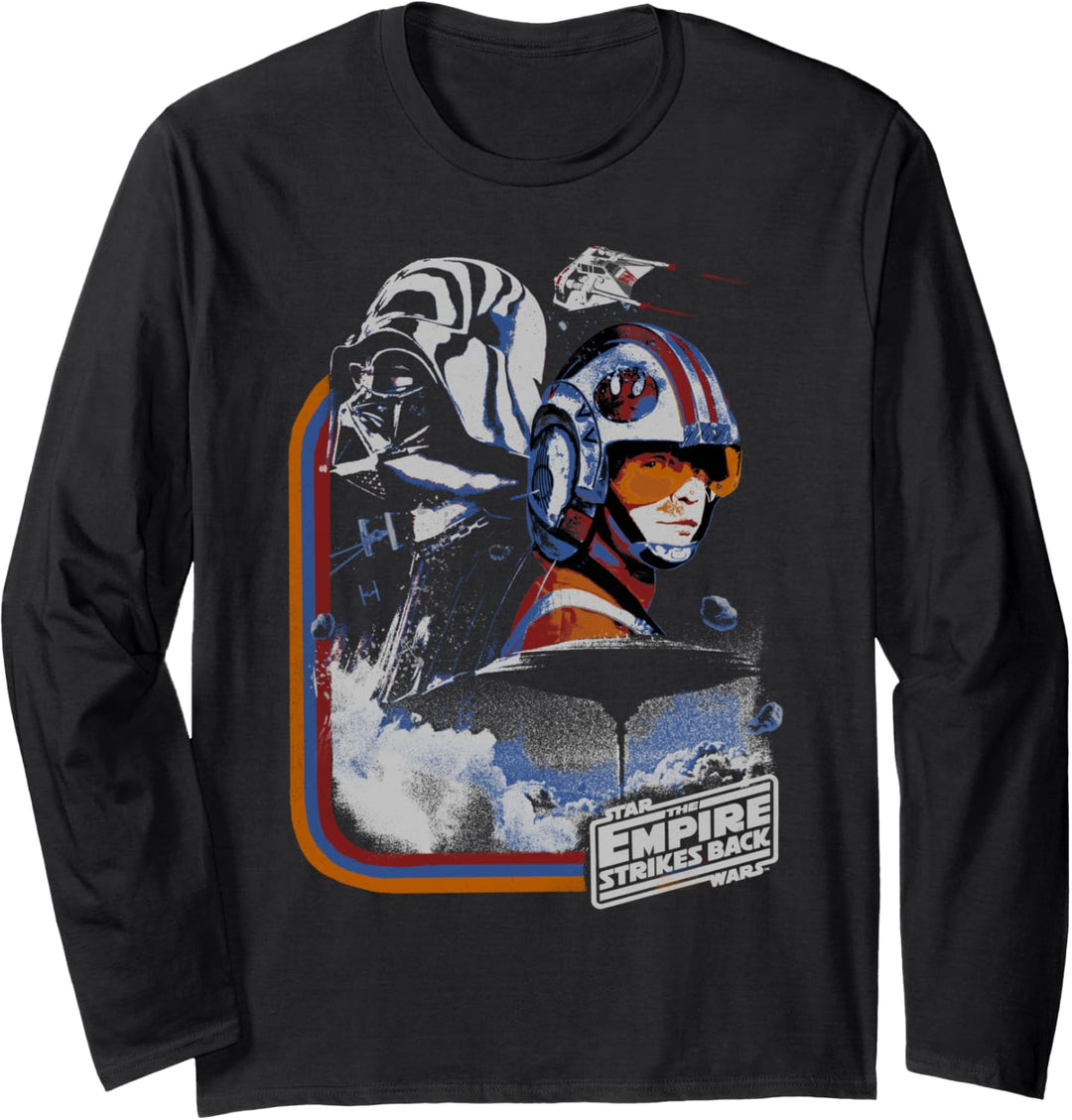 Star Wars Darth Vader & Rebel Side Portrait Langarmshirt