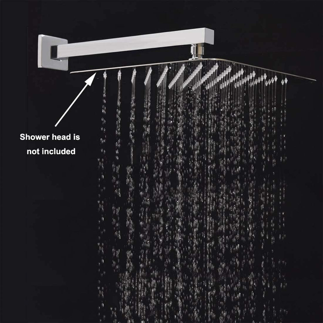 13.8 inch Duscharm mit Flansch quadratische an der Wand befestigte örtlich festgelegte Regen Duschko
